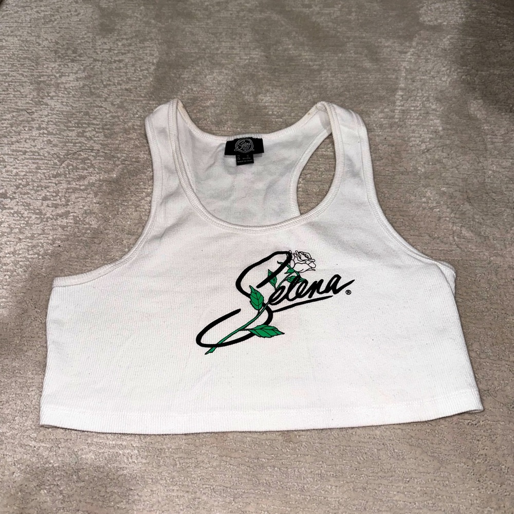 VINTAGE SELENA CROPPED TANK TOP